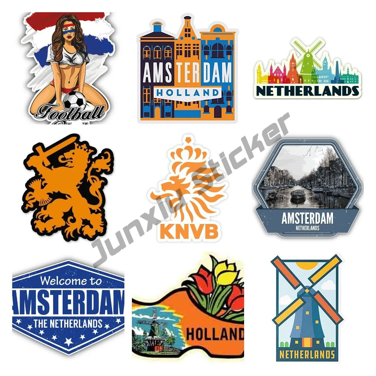 

Dutch Lion Netherlands Vinyl Sticker The Decal Flag Emblem Car Phone Helmet Bumper Sticker Reflective Sunscreen Decor