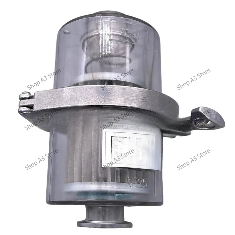 Air leak-free vacuum pump inlet dust particles oil mist oil fume exhaust filter KF25 air-water separator