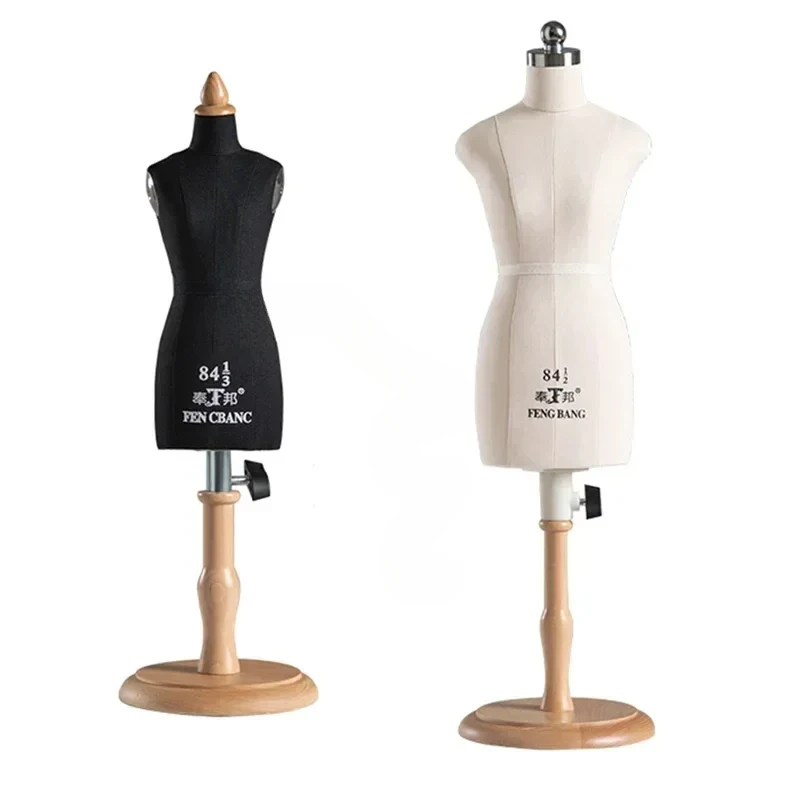 

Body Apparel Sewing Supplies Mini Sewing Mannequin Strap Clothing Cut Can Pin 1/2 1/3 1/4 Torso Wooden Sewing Female Mannequins