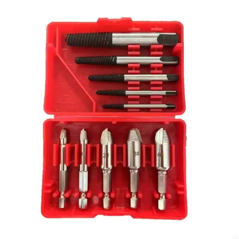 

10шт -винтовые экстракторы центральный бит направляющий бит направляющий набор разбитого поврежденного удаления болта