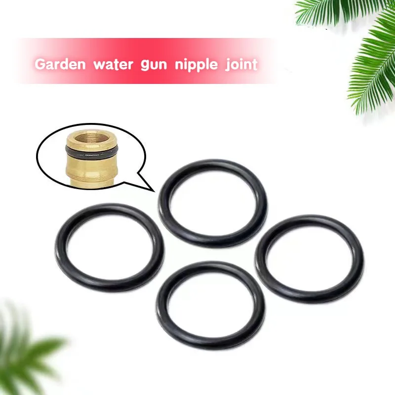 20PCSGarden Water Gun Nipple Joint Black O-ring Waterproof Rubber High-temperature and Wear-resistant Sealing Ring