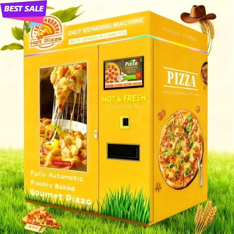 Smart Pizza Vending Kiosk for Europe | 3-Minute Hot Pizza Maker CE Cashless Payment & Remote Monitoring Customized