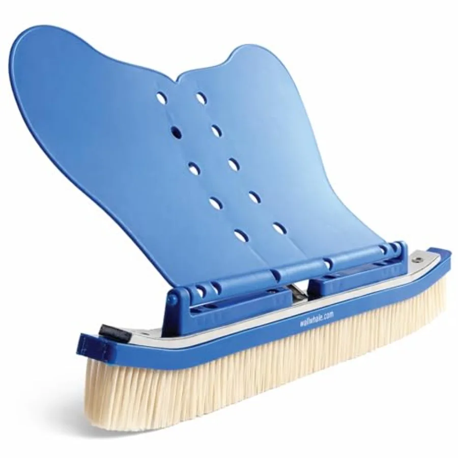

18" Swimming Pool Brush Head More Than 10x the Brushing Force Algae Removal and Weekly Brushing Attaches to Your Existing Pole