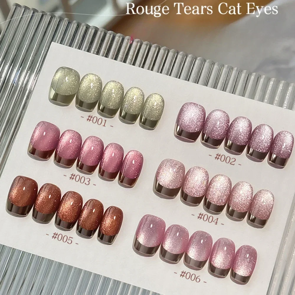 6 ألوان 5 مللي ضوء الماء القط المغناطيسي جيل للأظافر الترا تألق بريق شبه دائم نقع قبالة UV هلام مسمار الفن الورنيش مانيكير #5