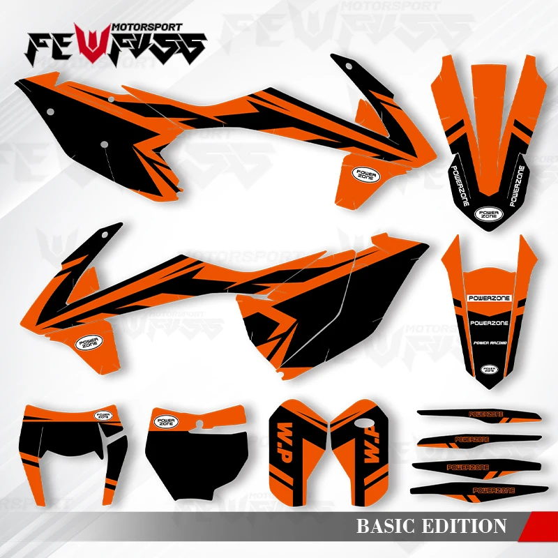 

Fewfuss графические наклейки наклейки мотоцикл фон на заказ для KTM SX SXF XC XCF 2016-2018 EXC EXCF XCW 2017-2019 004