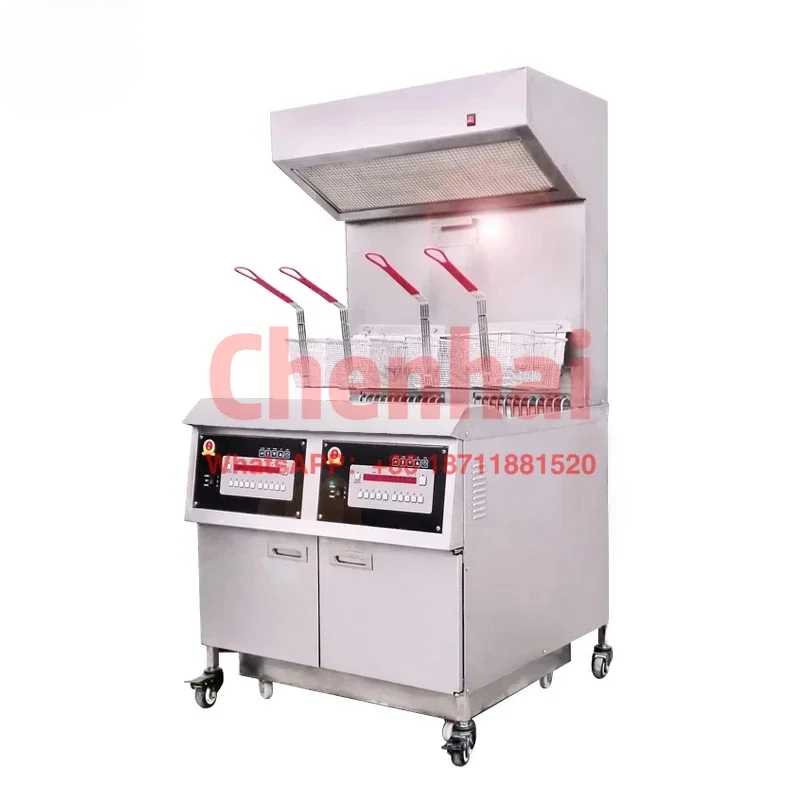 Special offer for commercial fish and chips without ventilation hood, deep fryer for 15 days, including package tax and delivery