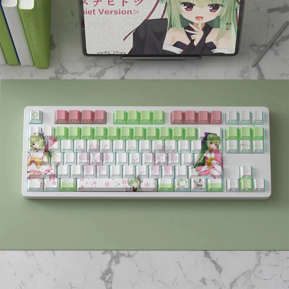 

Custom Anime Game Keycaps Personalized Side Engraved Translucent DYE-SUB Keycaps For Cherry MX Switch Mechanical Keyboard
