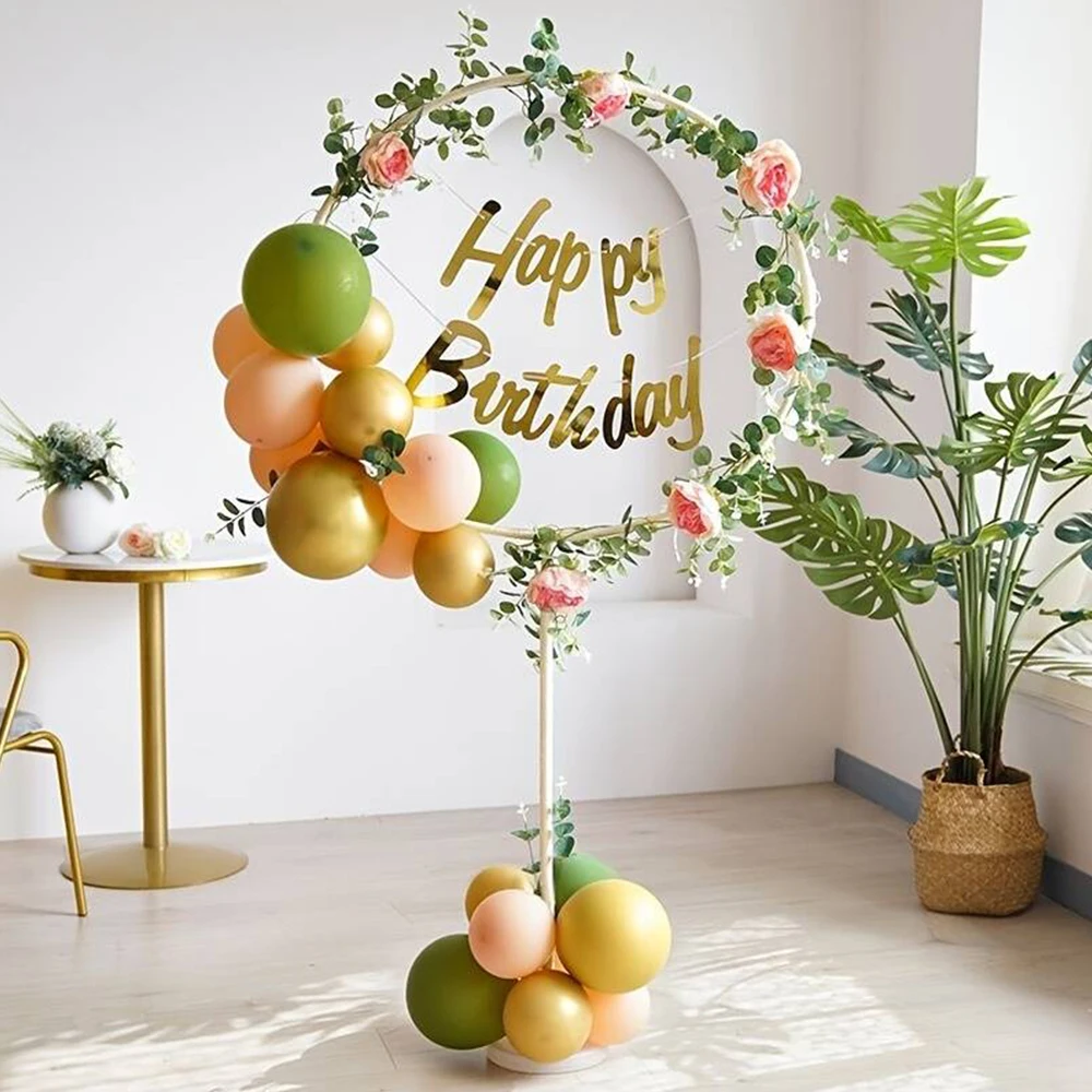 1pcs Wedding Round Balloon Arch Bracket Wedding Birthday Baby Shower Party Decoration Balloons Accessories