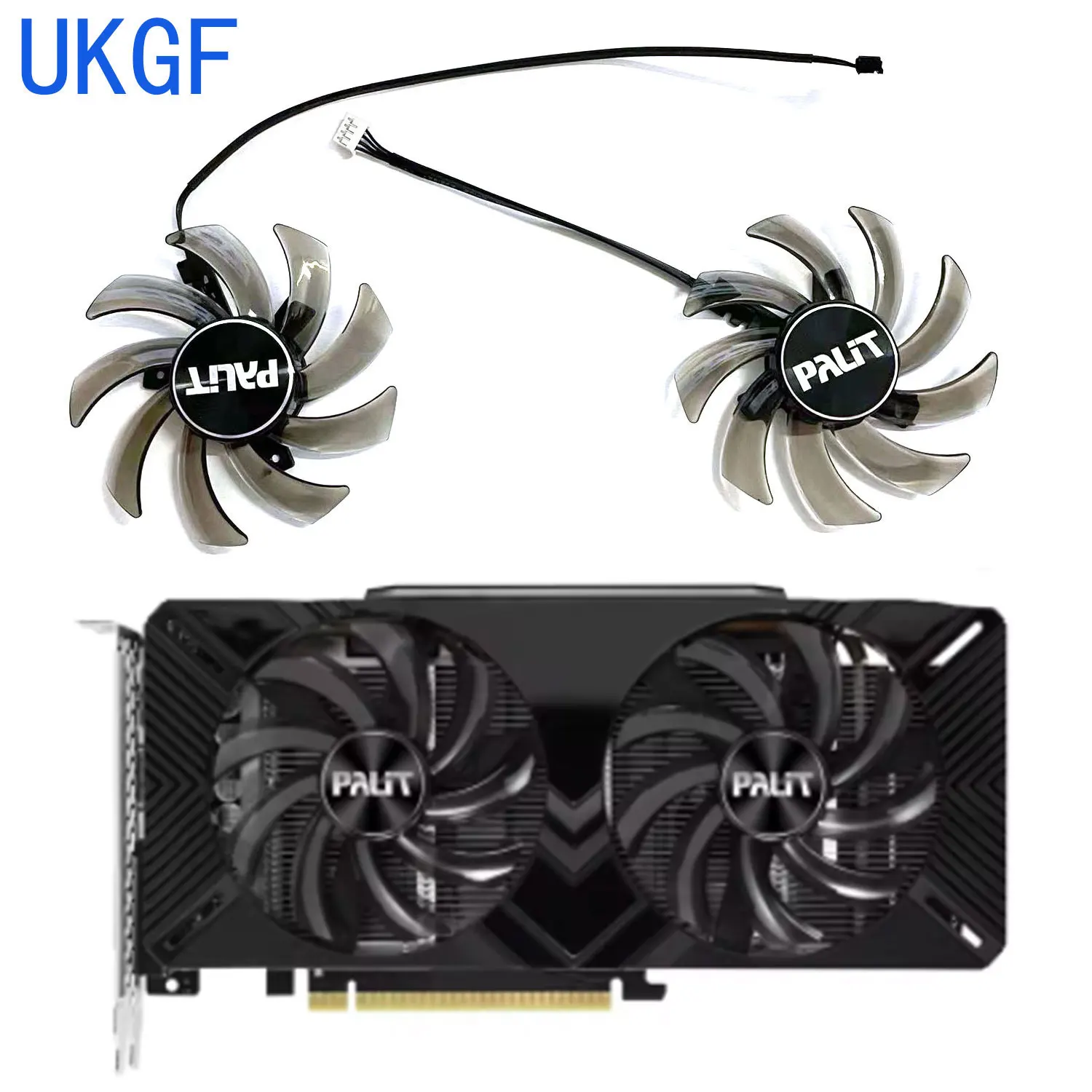 85mm GA91S2U 4Pin GTX 1660 1660Ti RTX2060 GTX1660 Wentylator karty graficznej do PNY Palit RTX 2060 SUPER 2070 Gamingpro Dual GPU Cooler