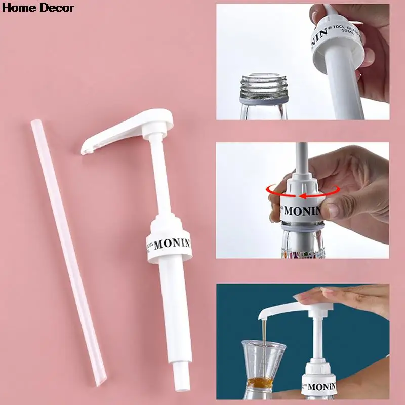 2024 nuovo 1pc hot Coffee 1 litro Dispenser sciroppo pompa Dispenser liquido nero per Monin sciroppo 10Ml
