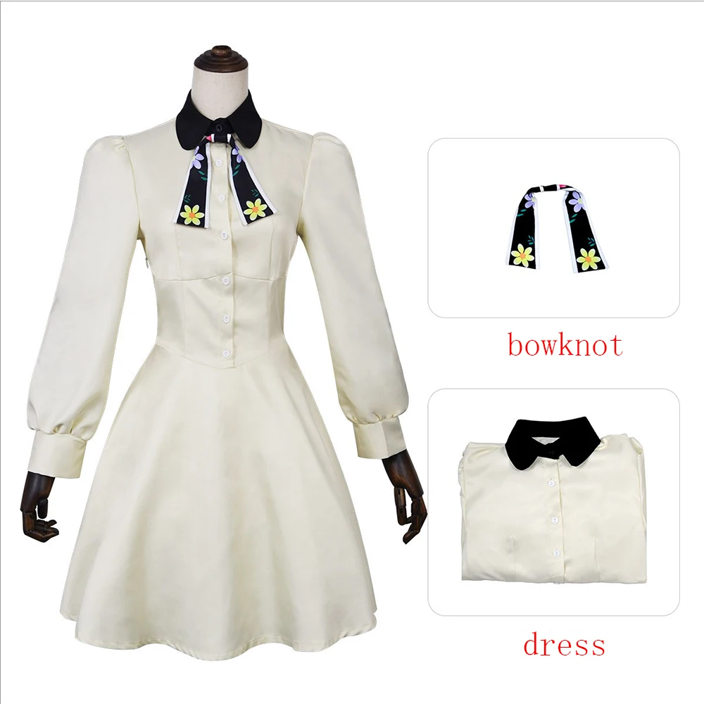 Anime Marriagetoxin Mei Kinosaki Cosplay Costume White Kawaii School Uniform White Dress Silk Scarf Bow Tie Halloween Comic Con - view 6