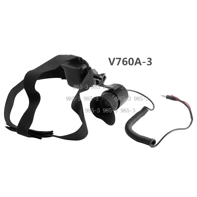 V760A-3  Wearable FPV Display, HD Screen, Diopter/Brightness Adjustment for RC Aircraft