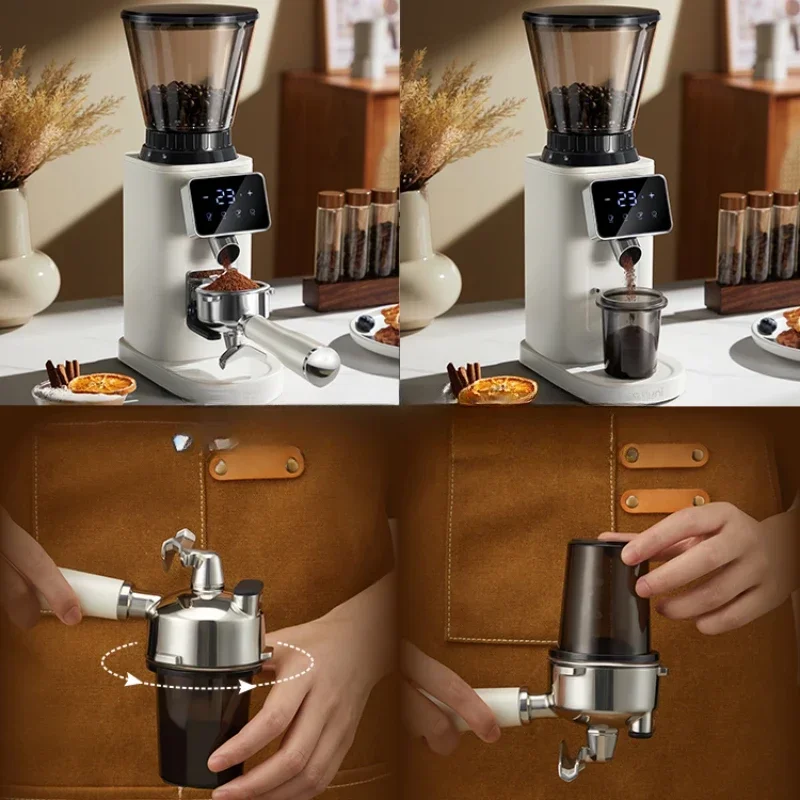 220V Electric Grinder Household Automatic Pulverizer Small Mini Italian Hand Coffee Bean Grinder  Grinder Machine  Spice Itop