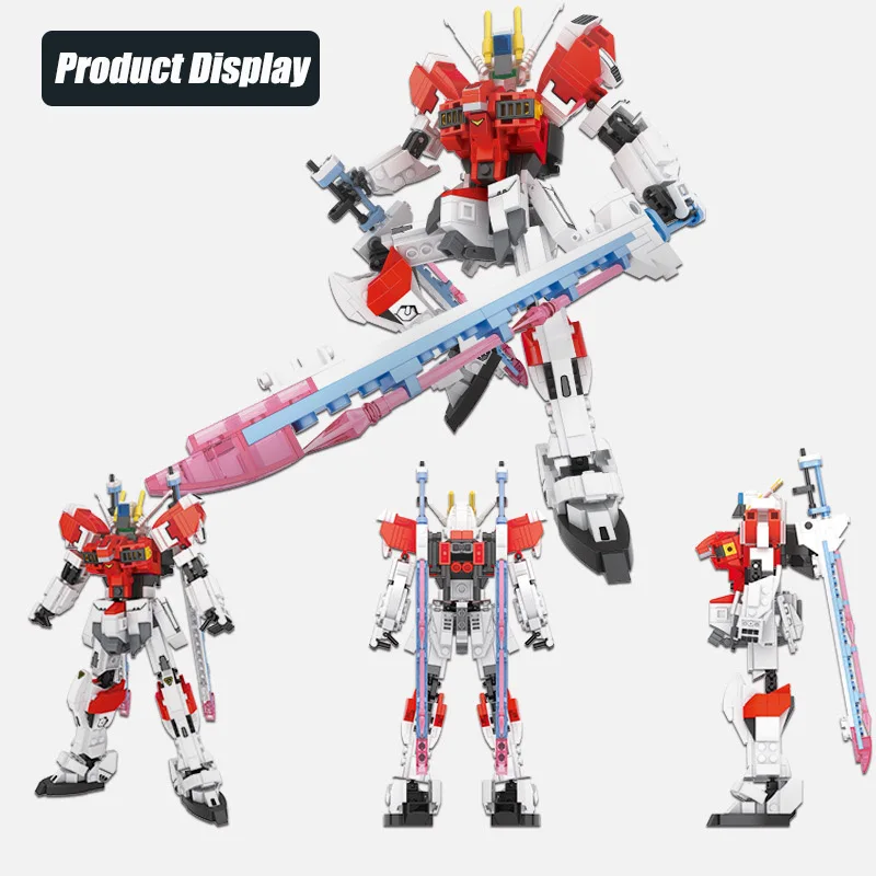 Creative MOC Mecha Warrior Mechanical Robot Figures Model Building Blocks Bricks DIY Assembly Mechs Toys For Children Gifts