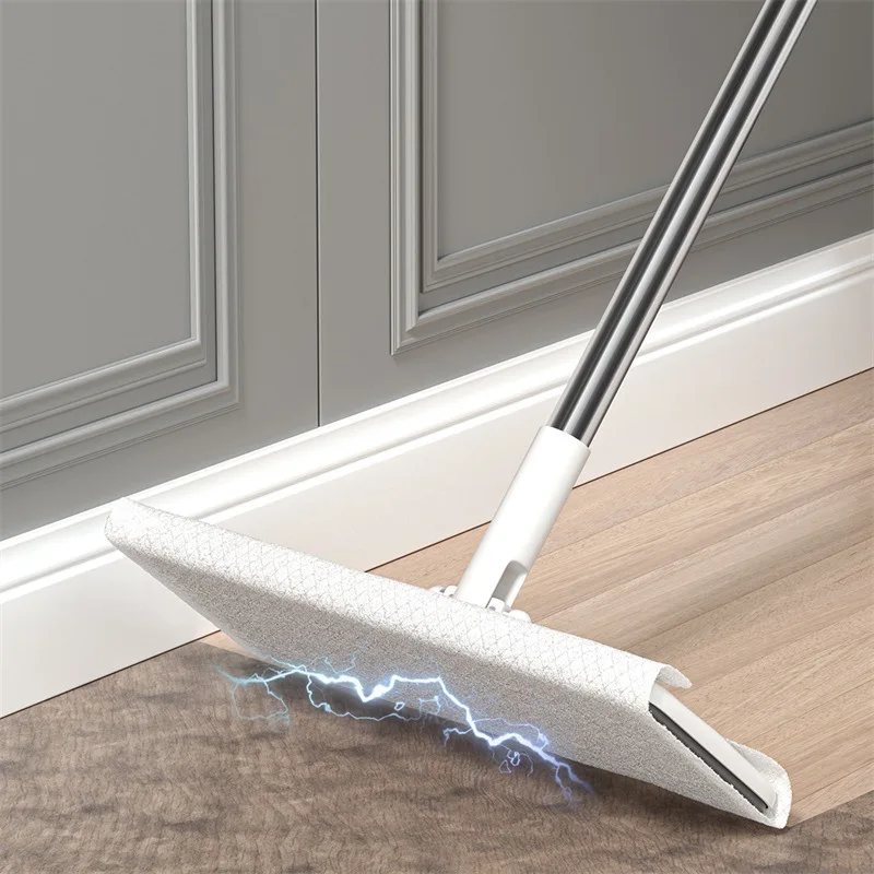 Flat Mop Disposable Electrostatic Dust Removal Mop Dry Duster Cloths Mop Pads Lazy Mop Home Clean Cloth Household Cleaning Tools