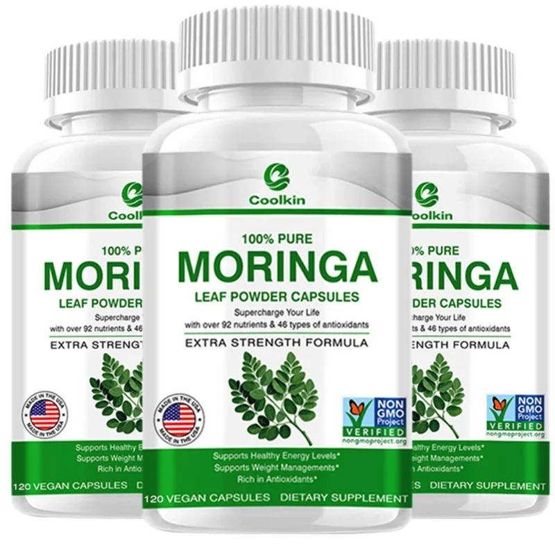 

Натуральные капсулы Моринга, богатые в витаминах, минералах и антиоксидантах, поддерживают сердце и мозг, балансовые уровни энергии