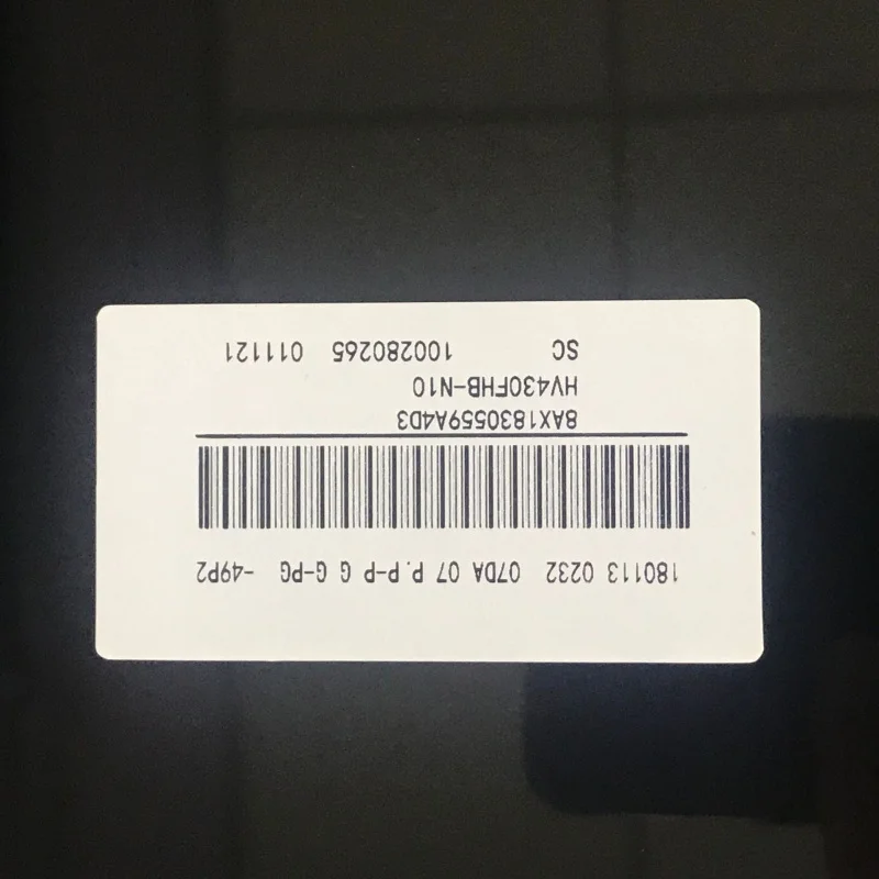 BOE 43 inch HV430FHB-N10 BOE LCD display OC LCD glass panel