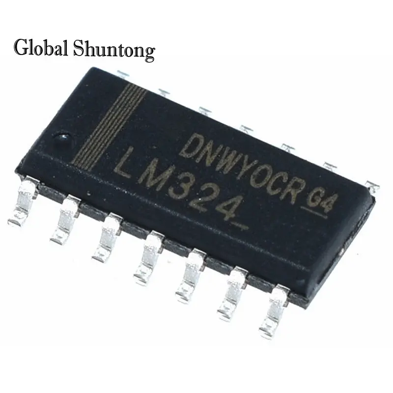 

10pcs Original LM324 LM324DR LM324DT SMD SOP-14 Four Way Operational Amplifier Chip Integrated Circuit