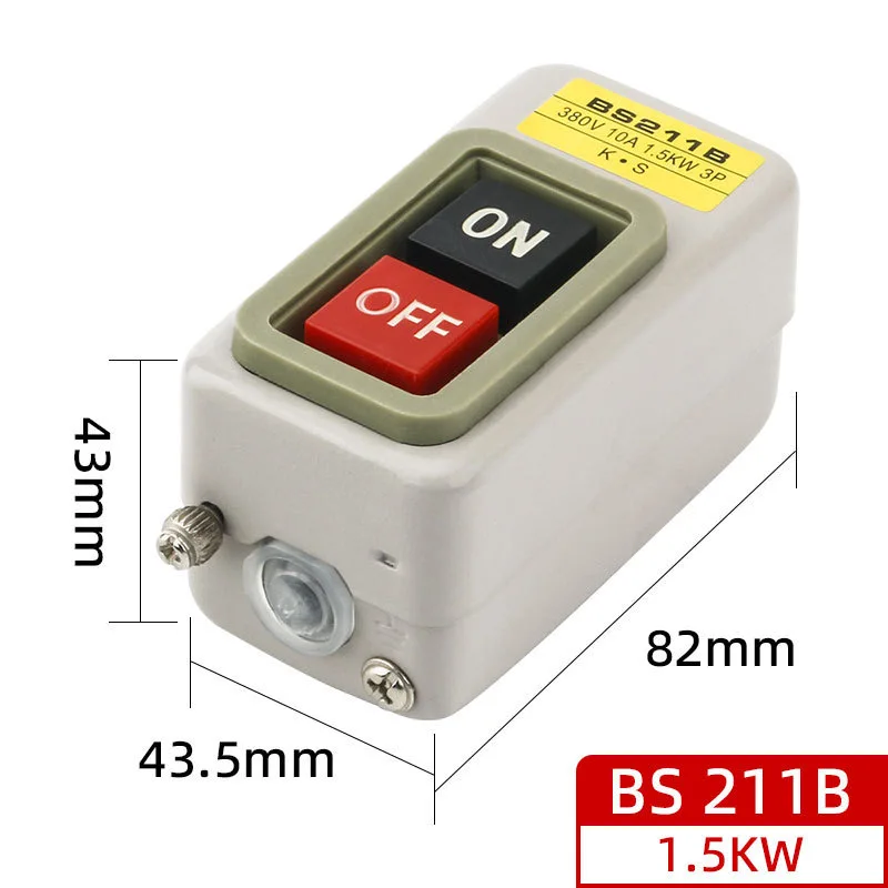 Control Button Switch Bs216B 230B 211B Power Three-Phase Motor Start Push Button Switch