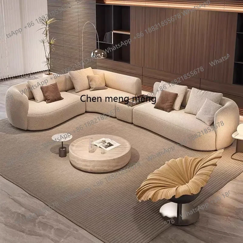 

X Minimalist sofa large apartment living room special-shaped corner fabric, modular combination sofa