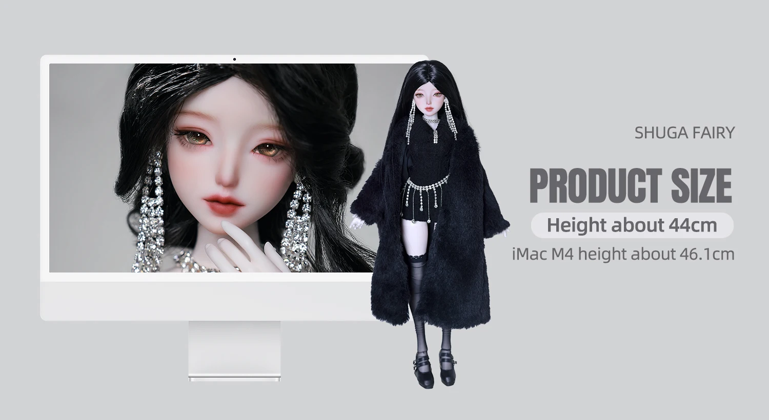 Seekly C 1/4 BJD Full Set City Belle Rich Lady Style Articulated Charming Resin Ball-Jointed Doll ShugaFairy Gift Collection