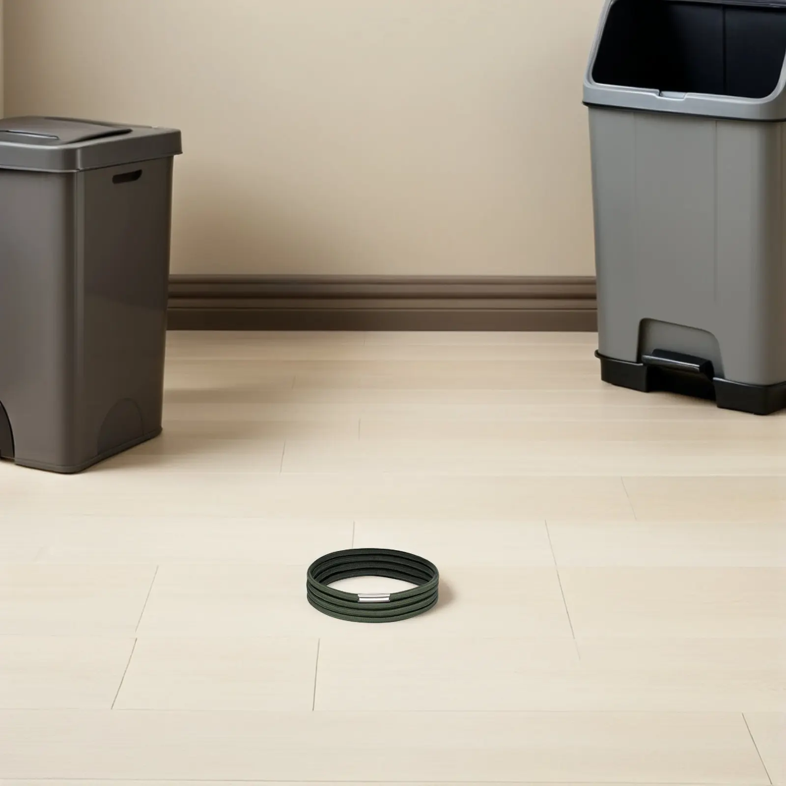 3 unidades de bandas elásticas de alta resistencia para sujetar bolsas de basura, hechas de goma, con 140 cm de longitud y superficie antideslizante, ideales para la cocina, la oficina y el hogar.