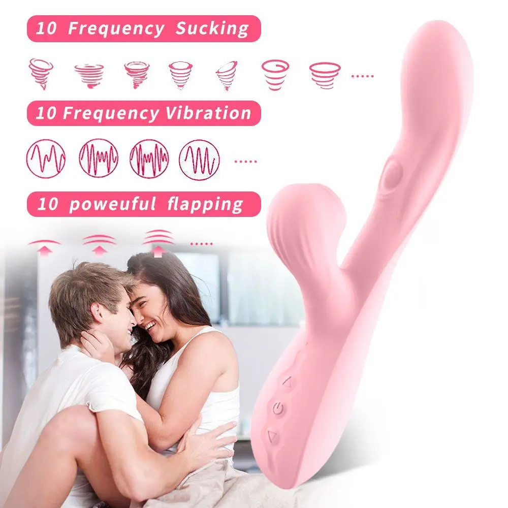 Female G Spot Sucking Tongue Vibrator 10 Speeds Powerful Dildo Stimulator Silicone Vagina Masturbation Female Sex Toy For Women