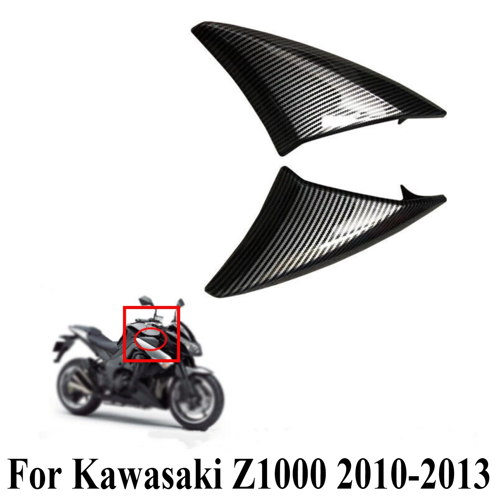 For Kawasaki Z1000 2010-2013 Air Damper Cover Fairing Cowl Motorcycle Intake Baffle Guard Fairing Body Replacement Accessories