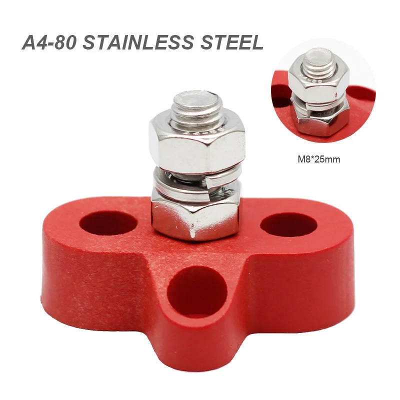 48V DC M8 Lithium Battery Connector Single Heavy-duty Bus Bar Terminal