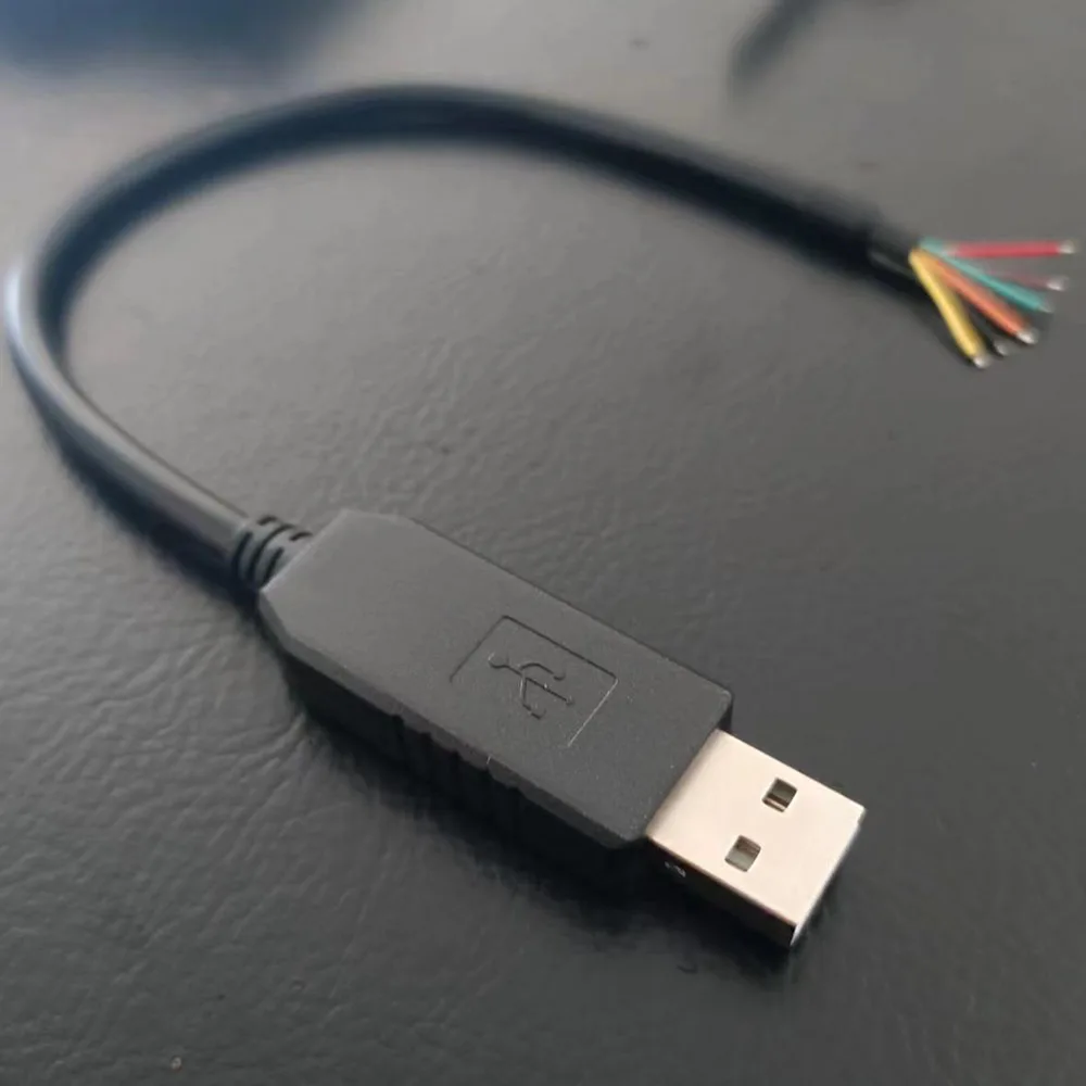 PL2303 USB RS232 kami 1800 kabel seri ujung kawat Chip Prolific untuk MCU PLC CPU kabel kepercayaan