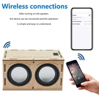ABBR DIY Bluetooth Speaker Box Kit Electronic Sound Amplifier Builds Your Own Portable Wood Case Bluetooth Speaker Sound