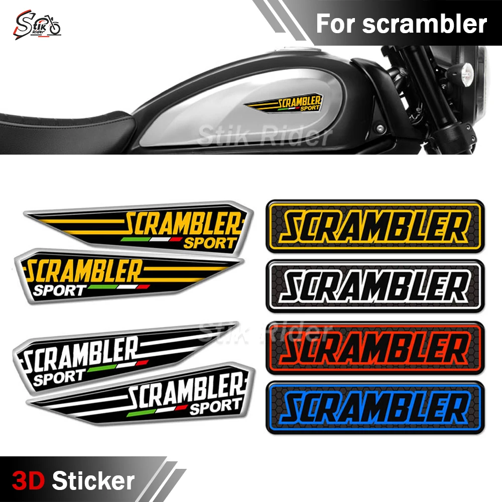 

Защитный обтекатель для DUCATI Scrambler 2017 2018 2019 2020, аксессуары для мотоциклов, 3D наклейки на бак, наклейка, эмблема, значок
