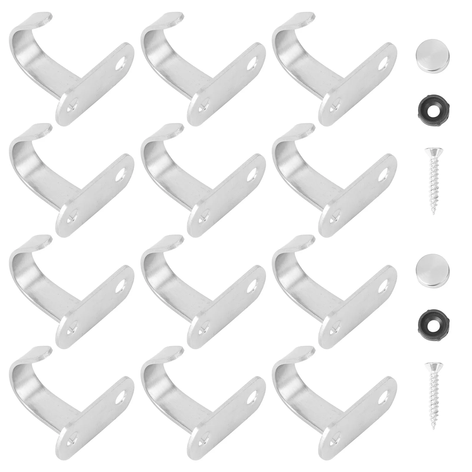 12Pcs Strong Overhead Hooks High Grade Iron Small Elephant Trunk Shape Indoor Outdoor Cabinet Wardrobe Porch Lantern Ceiling