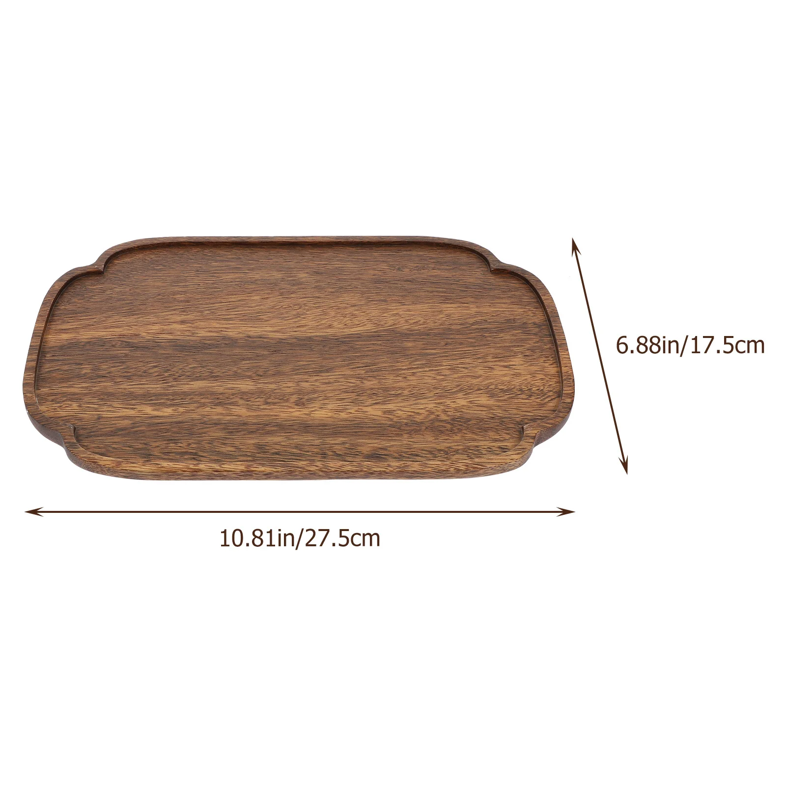 

Wooden Dessert Plate Delicate Solid Wood Fruit Bread Tray Smooth Polished Serving Tabletop Decor Coffee Shop Home Supplies