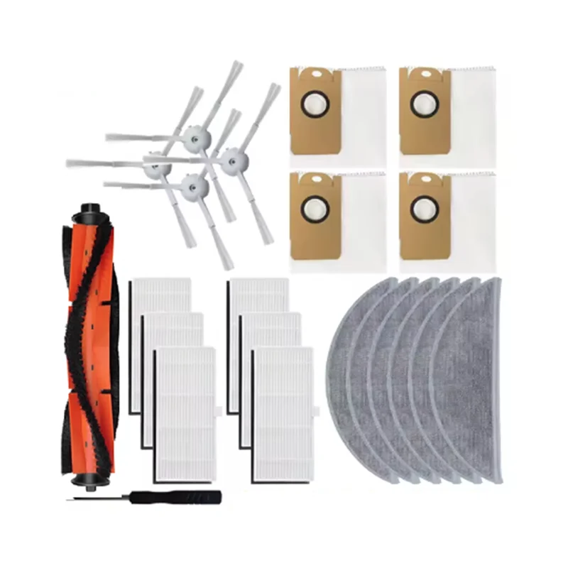 

AC93-22 Pcs For Xiaomi Lydsto R1 / R1A / R1 Pro / S1 Robot Vacuum Roller Side Brush HEPA Filter Mop Pad Dust Bag
