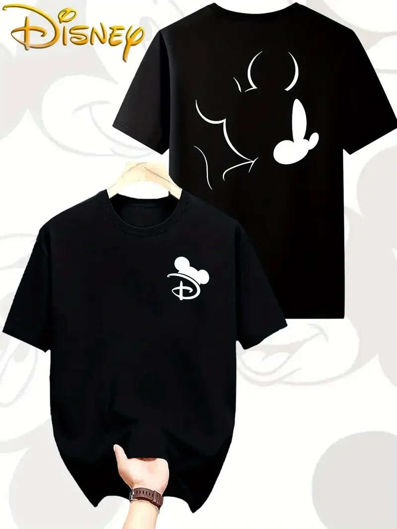 

Couple Unisex Disney Mickey Mouse T Shirt Men's Summer Cotton Women Top Tee Casual Trendy Oversize Streetwear Male Classic Shirt