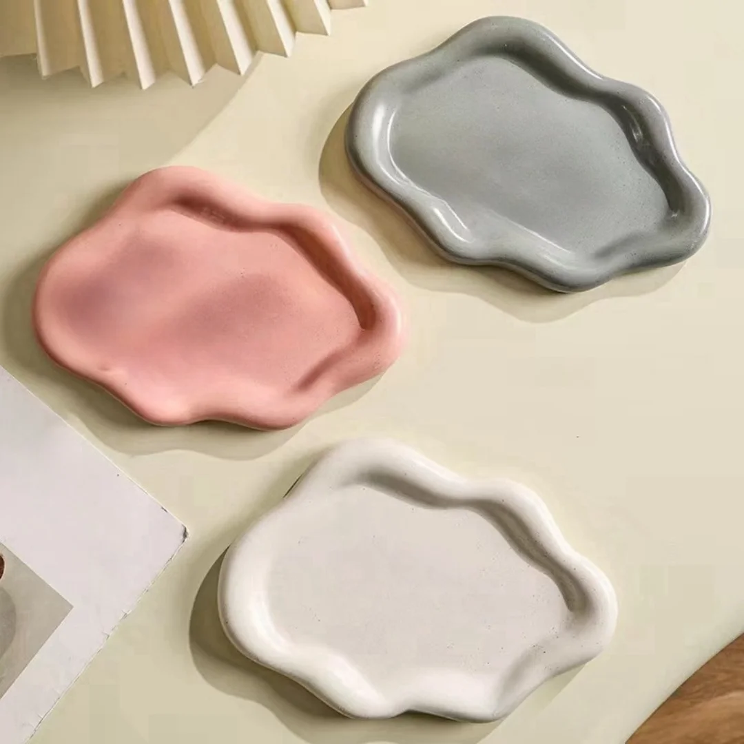 Cloud Coaster Silicone Mold Epoxy Resin Tray Storage DIY Handmade Aromatherapy Gypsum Desktop Decoration Mould