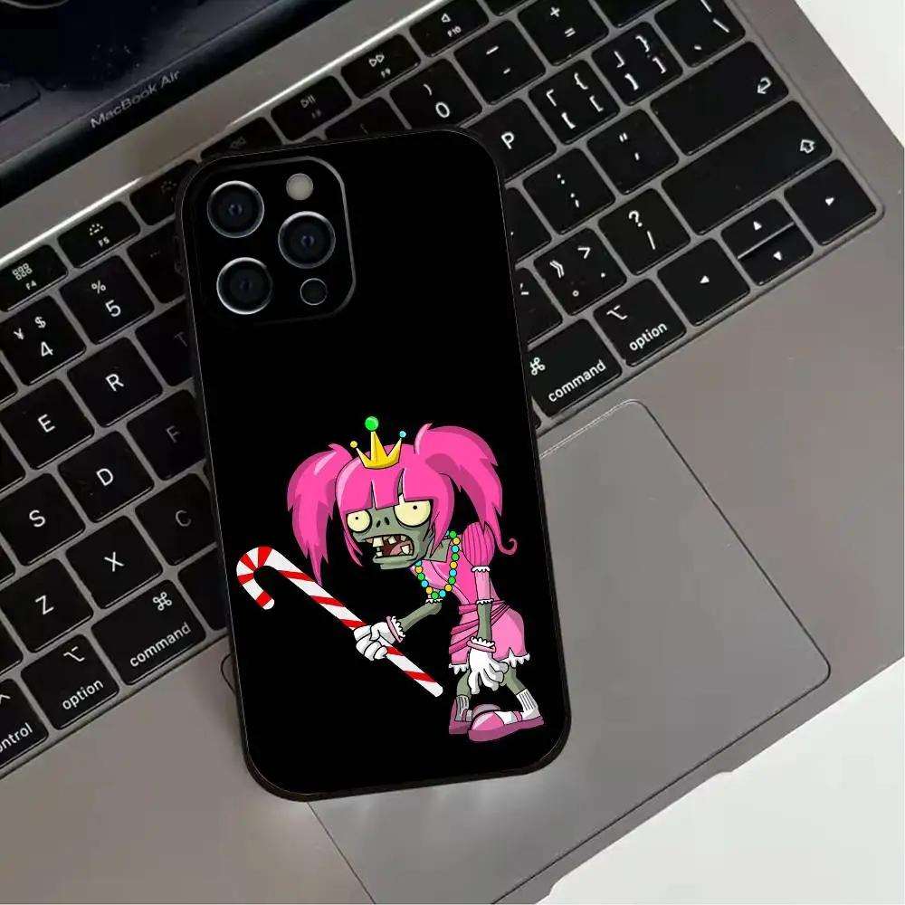 G-Game P-Plants VS Zombies   Phone Case For iPhone 17,16,15,14,13,12,11 Plus,Pro Max,XS,Soft Silicone Black Cover