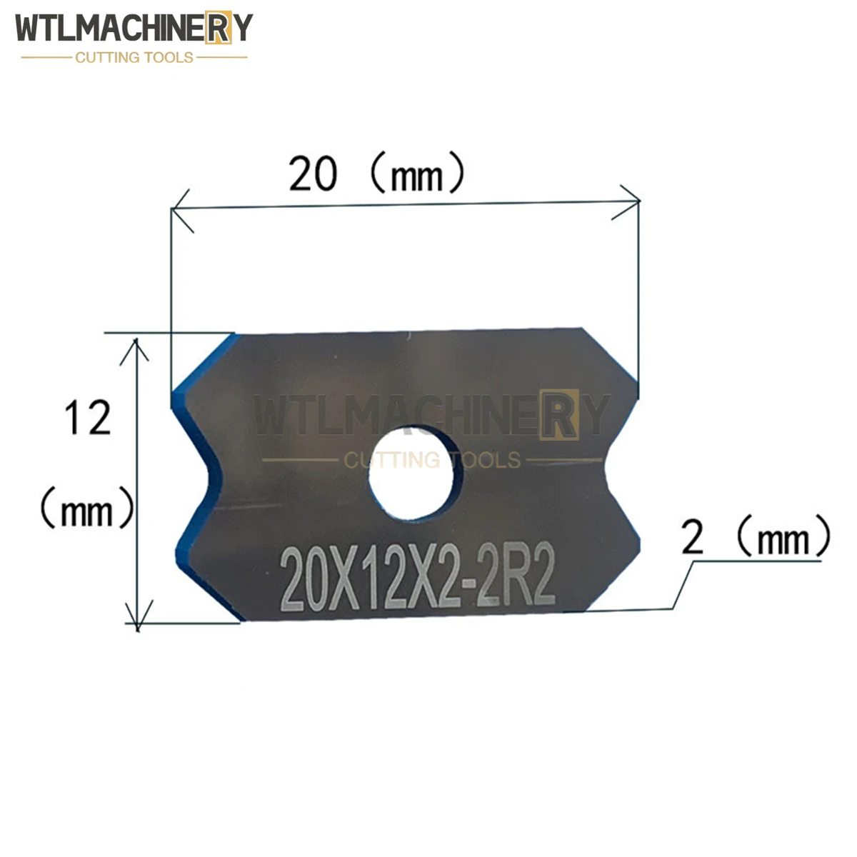 Imagem -04 - Lâminas de Raspador de Borda Fresa Faca de Acabamento Acessórios para Máquinas de Madeira 20x12x2 10 Pcs
