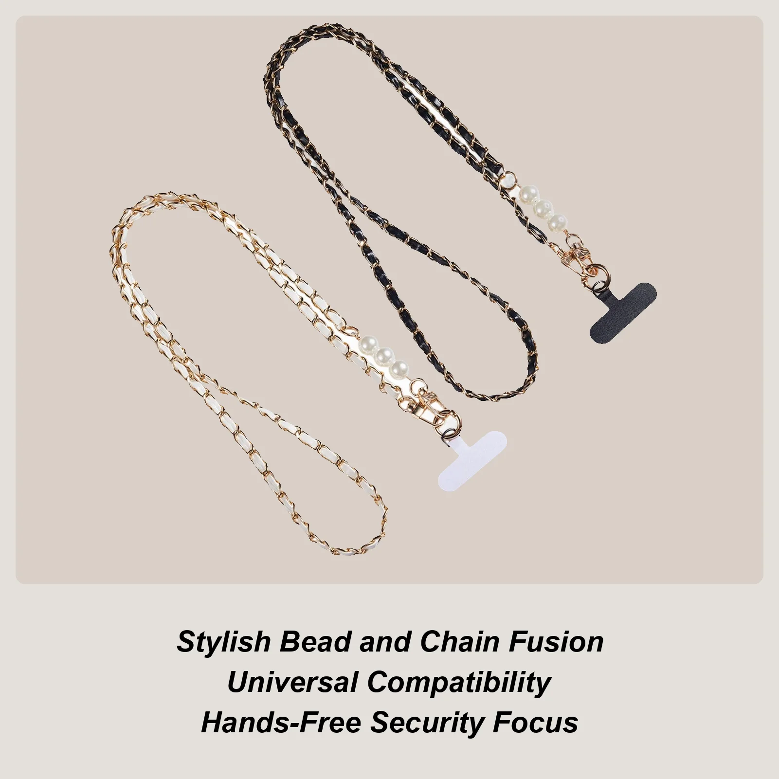 

Ремешок для мобильного телефона, женский длинный шейный ремень, чехол для телефона, универсальный ремешок через плечо, жемчужный ремешок-цепочка для телефона