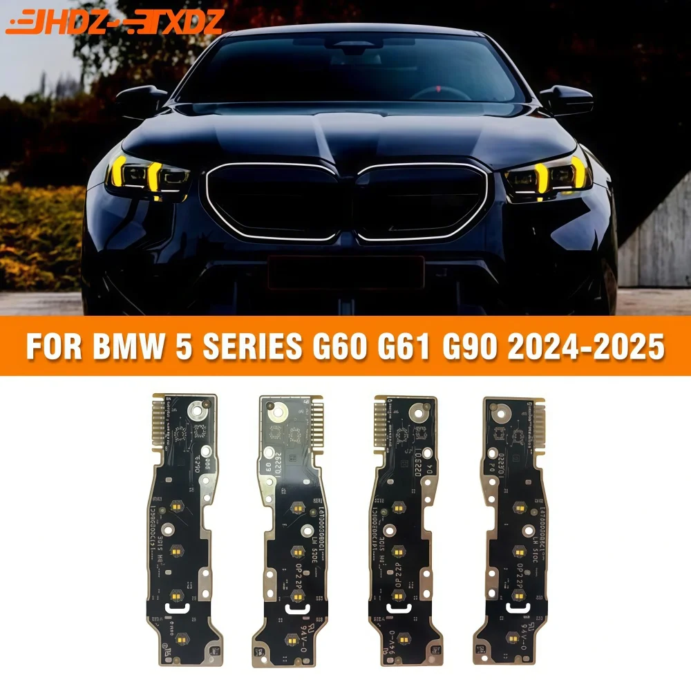 

For BMW 5 Series G90 M5 G60 G61 G68 2024 2025 Daytime Running Light Turn Signal Chip Module Yellow Amber Blue Red DRL LED Boards