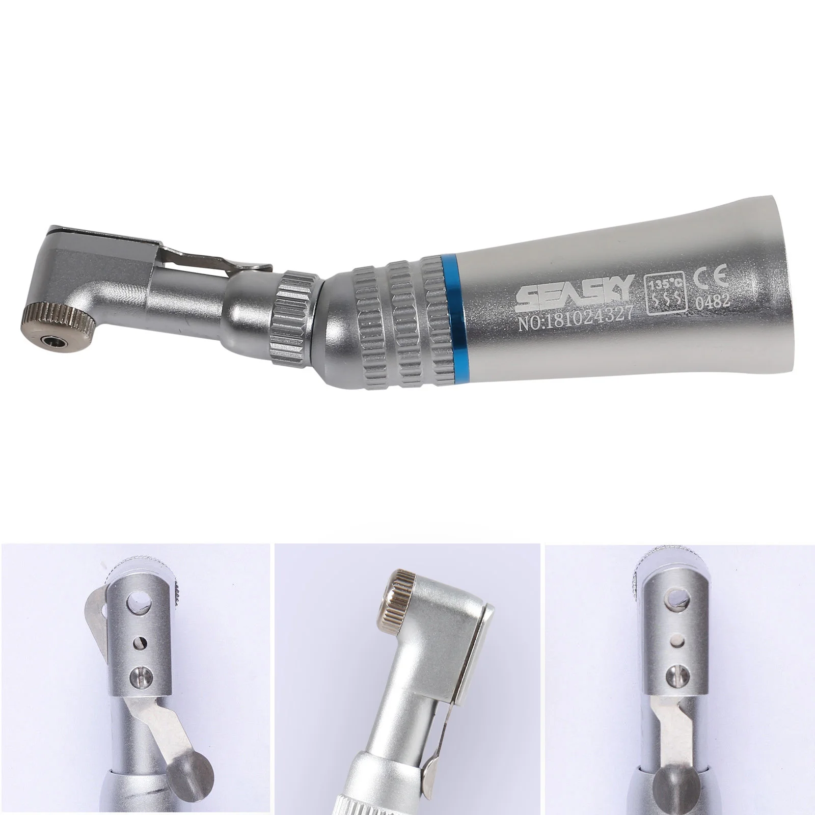 Dental Contra Angle Handpiece Low Speed Turbine External Water Spray Push Button chuck CN/RU Free shipping