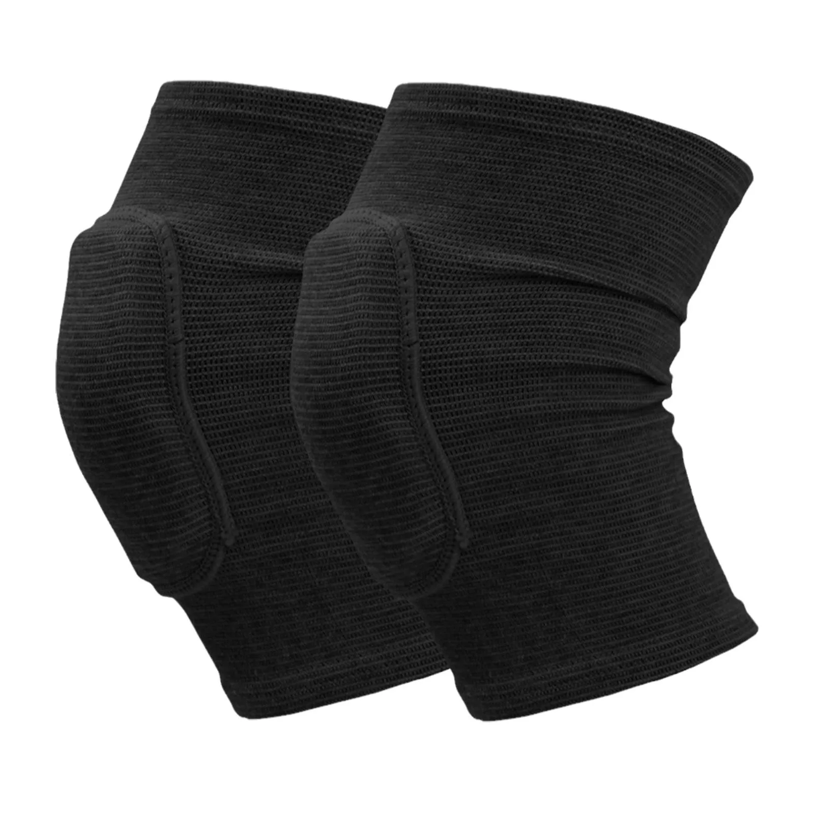 2 Stück Sport-Kompressions-Knieschützer, elastischer Knieschutz, verdickter Schwamm, Kniebandage, Unterstützung für Tanzen, Workout, Training – Detail 17