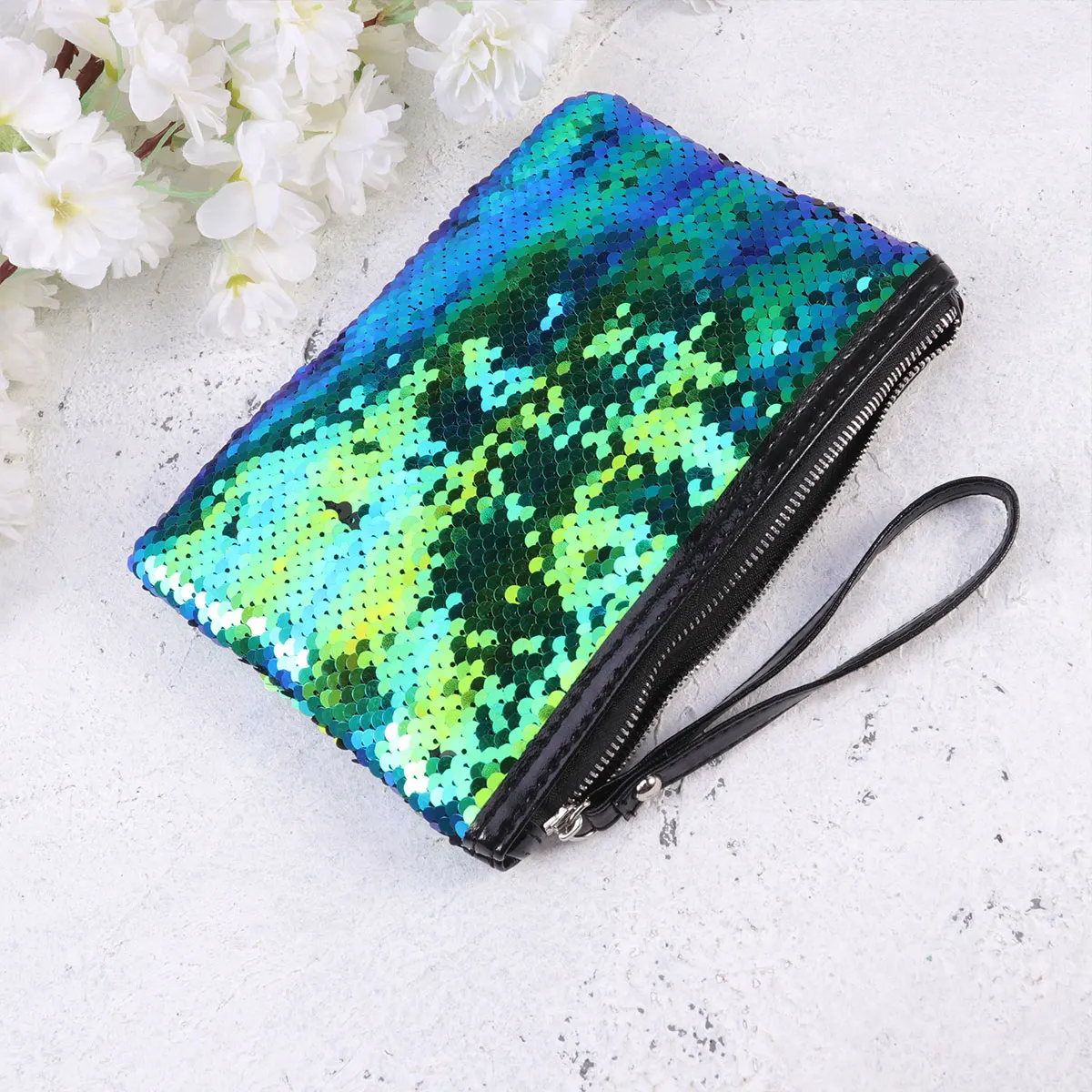 

Sequin Bag Toiletry Make up Bags for Purses Pailette Case Small Makeup Cute Sequins