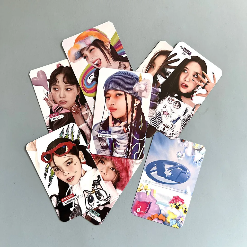 7pcs/set KPOP XG Album Shooting Star Photocard LOMO Small Card