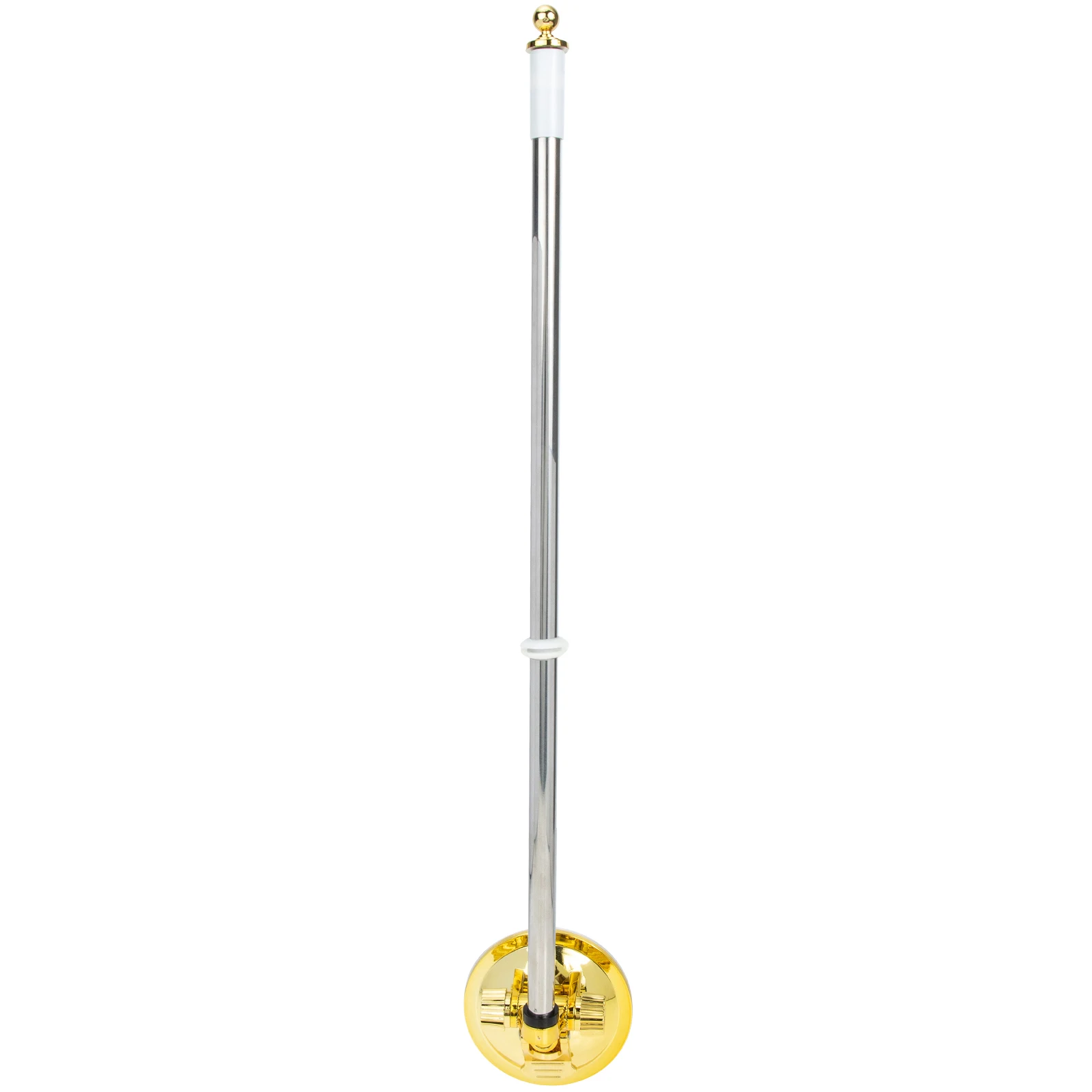 

1pc Car Telescopic Stainless Steel Base Suction Multi- Use Flag Cup Mount Multi Use Flagpole Stand Decor Rack