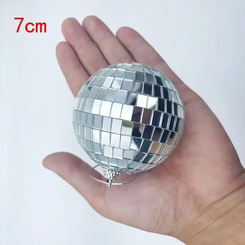 

Bar Disco Mirror Ball Wedding Laser Ball Cake Baking Decoration Ktv Stage Reflective Hanging Ball Glass Lamp