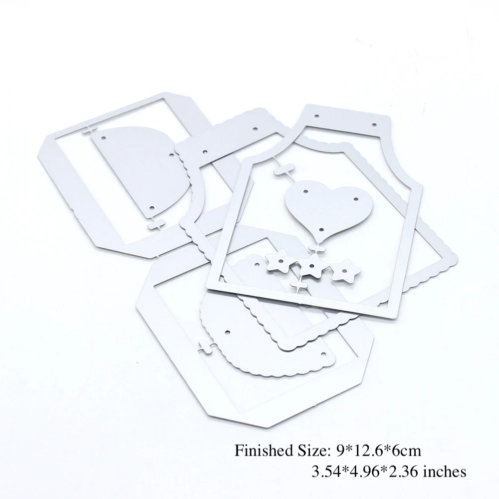 KSCRAFT Big Apron Gift Box Metal Cutting Dies Stencils for DIY Scrapbooking Decorative Embossing DIY Paper Cards