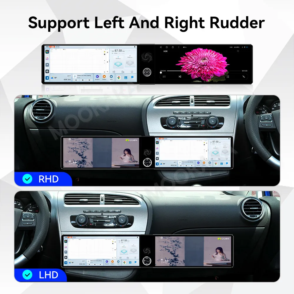 Qualcomm Android 13 Radio For SEAT LEON 2005-2012 Dual Screen GPS Multimedia Navigation Car Stereo Receiver player IPS Head Unit