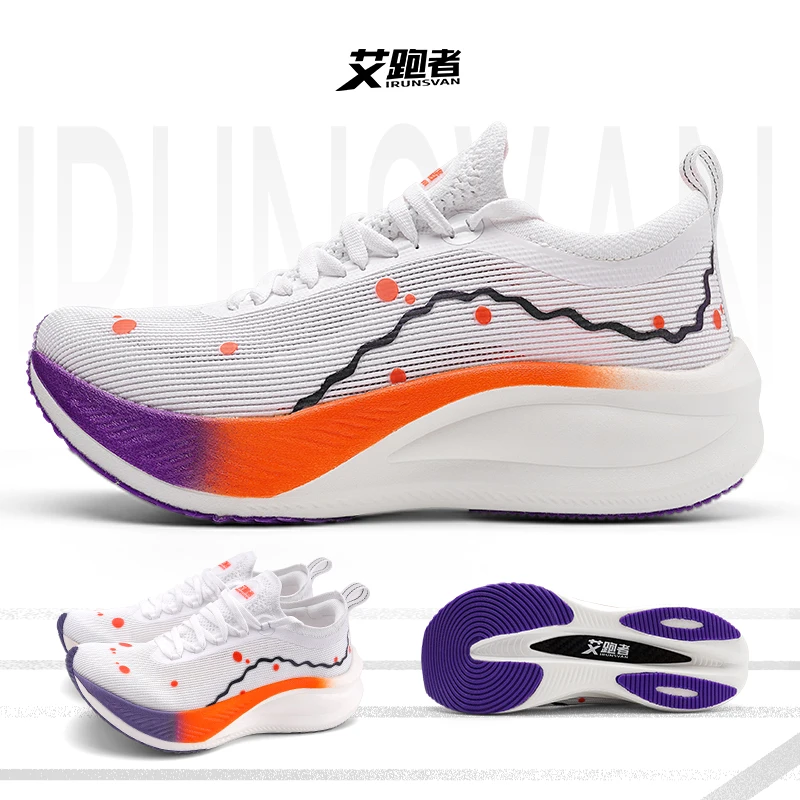 IRUNSVAN Men\'s Carbon Plate Sneakers Professional Marathon Racing Running Shoes Comfortable Sports Shoe High Quality Men\'s Shoe
